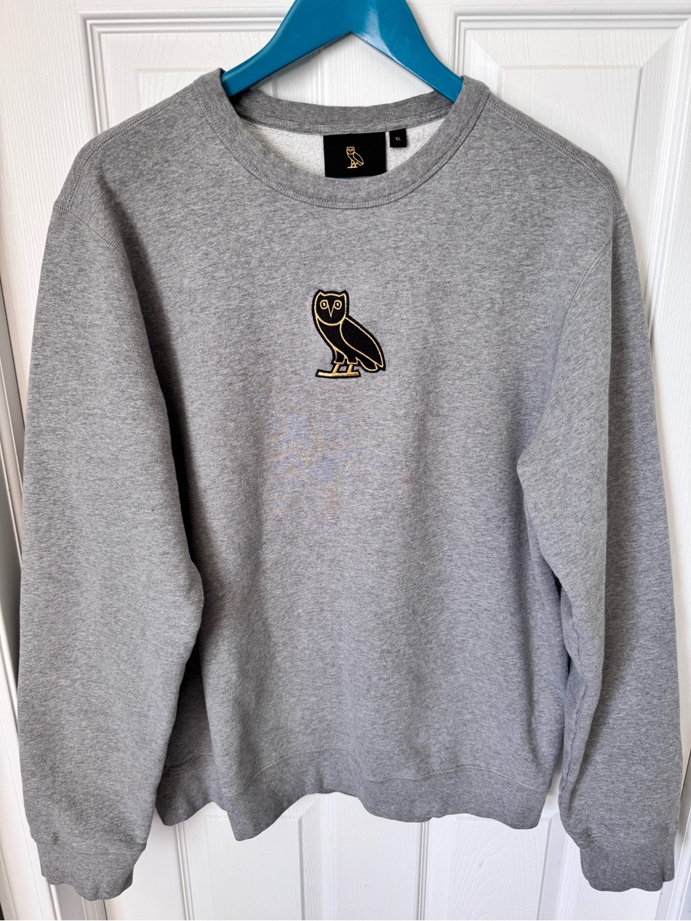 Mens Octobers Very Own OVO Crewneck Owl Sweater Size XL Drake